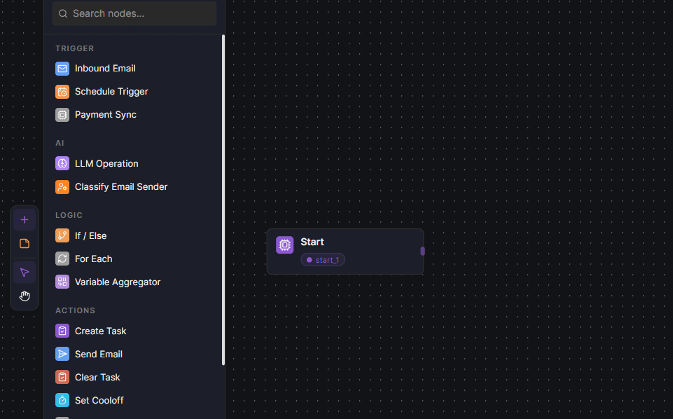 Agent Builder visual