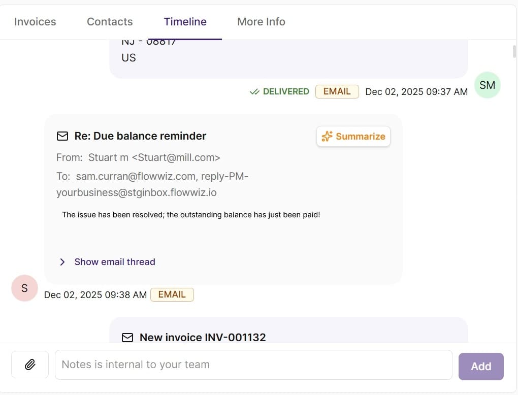 Collect cash dashboard preview